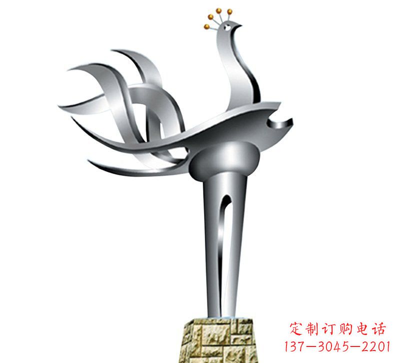 泸州不锈钢凤凰雕塑——精致的艺术之作