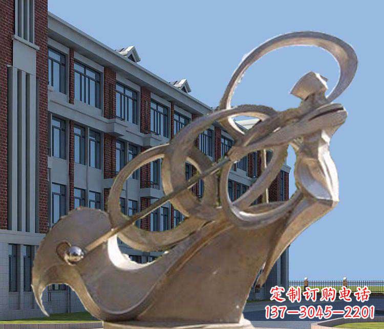 泸州不锈钢制作的高尔夫球人物雕塑