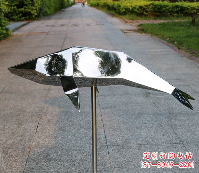 泸州不锈钢海豚雕塑令人惊叹的精致艺术品