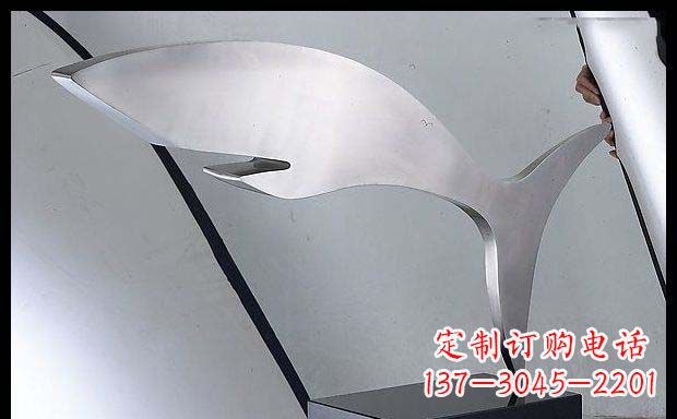 泸州精美不锈钢鲸鱼雕塑