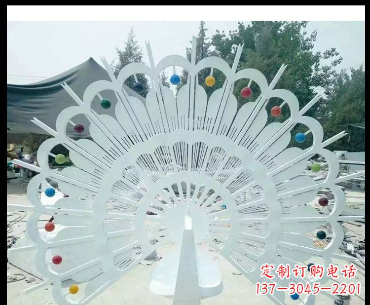 泸州精美不锈钢孔雀雕塑