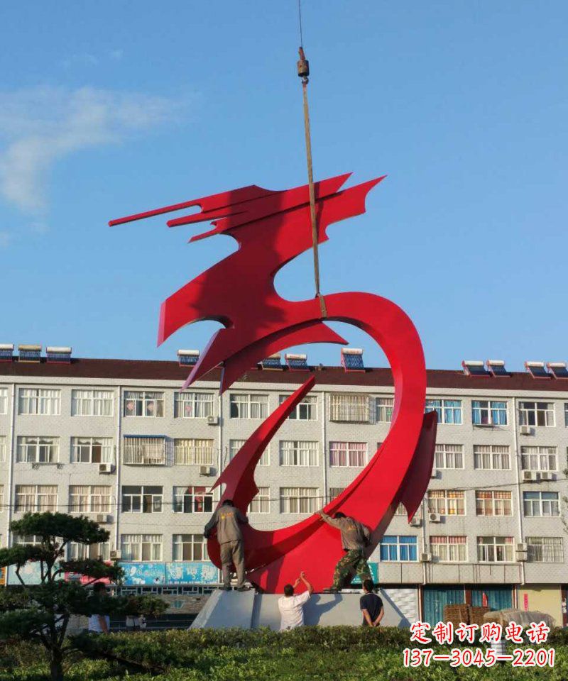 泸州不锈钢龙雕塑展现龙城市景观之美