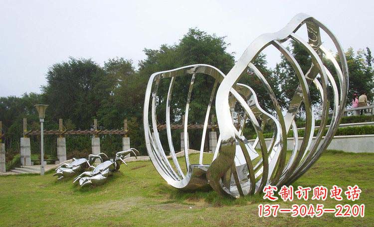泸州不锈钢贝壳雕塑的美