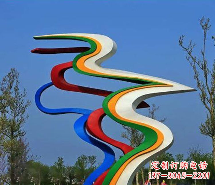 泸州精美不锈钢飘带雕塑