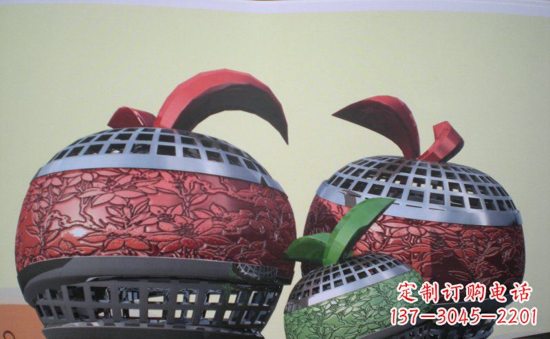 泸州不锈钢苹果雕塑