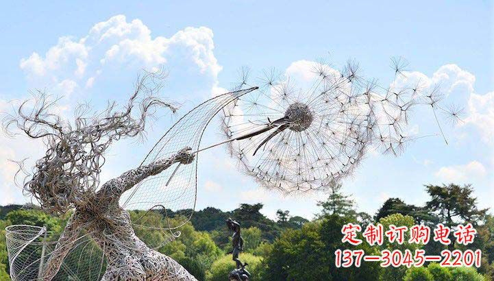 泸州不锈钢蒲公英雕塑