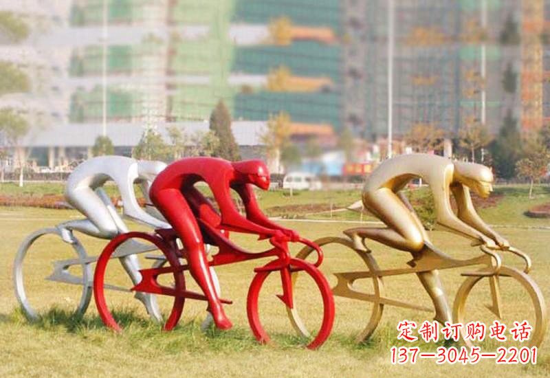 泸州不锈钢自行车雕塑