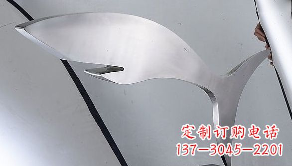 泸州不锈钢鲨鱼雕塑艺术精品