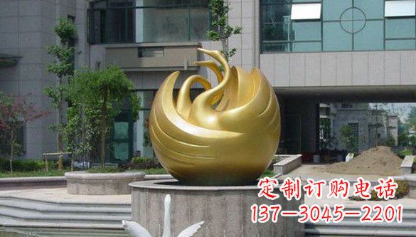 泸州不锈钢天鹅雕塑