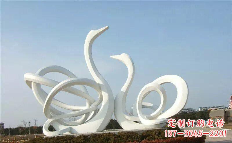 泸州不锈钢制作的天鹅雕塑