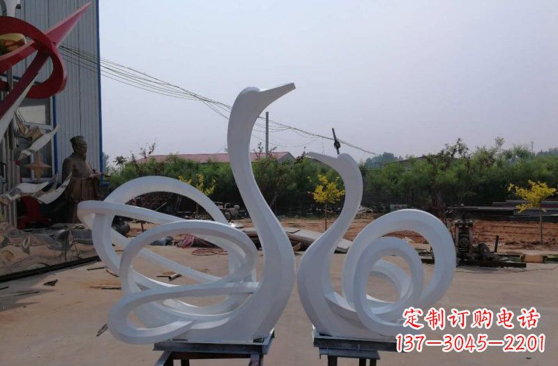 泸州精美不锈钢天鹅雕塑