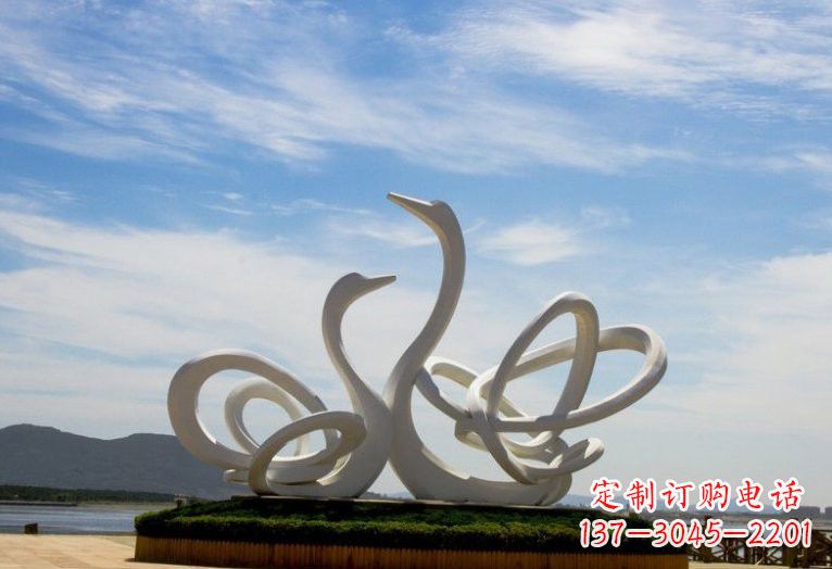 泸州不锈钢制天鹅雕塑