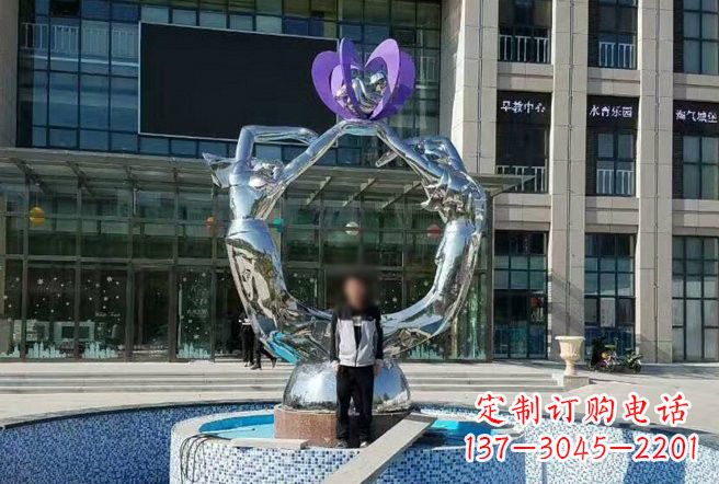 泸州不锈钢抽象女孩雕塑