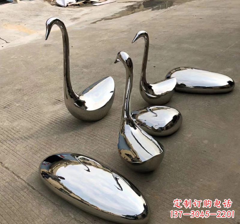泸州不锈钢仙鹤雕塑精致而古典