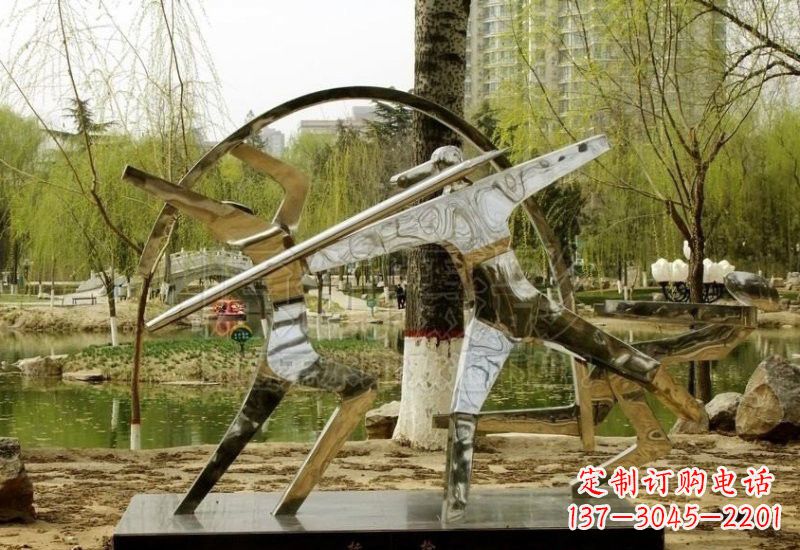 泸州不锈钢运动员雕塑
