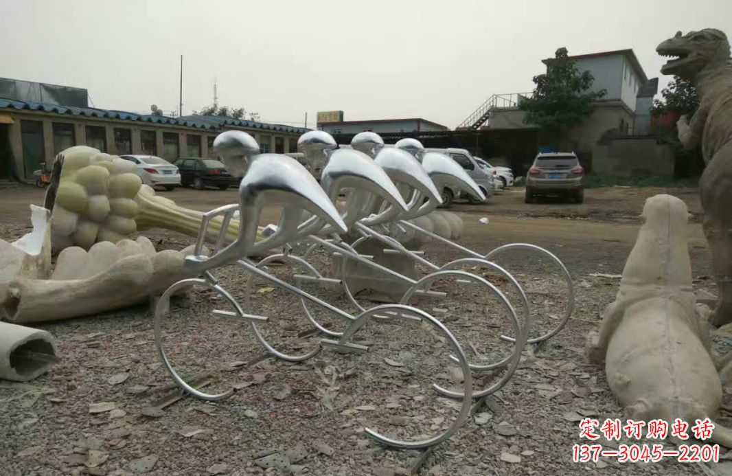 泸州不锈钢自行车雕塑