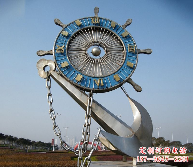 泸州不锈钢船舵雕塑展现精湛工艺