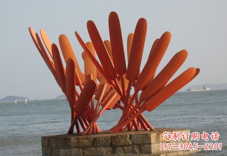 泸州不锈钢船桨雕塑经典的海洋景观