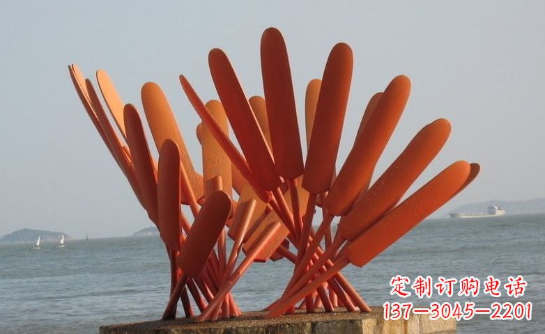 泸州精美不锈钢船桨雕塑