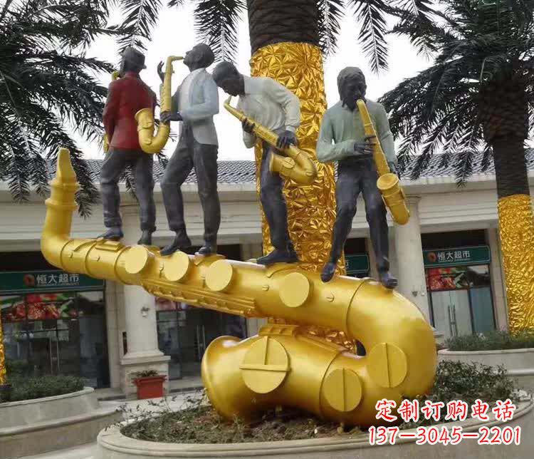泸州不锈钢萨克斯雕塑精美绝伦
