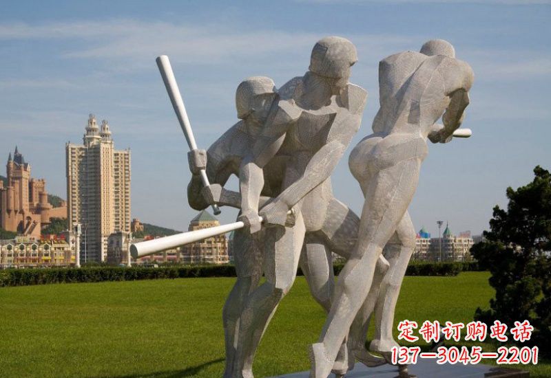 泸州棒球雕塑象征着美好回忆