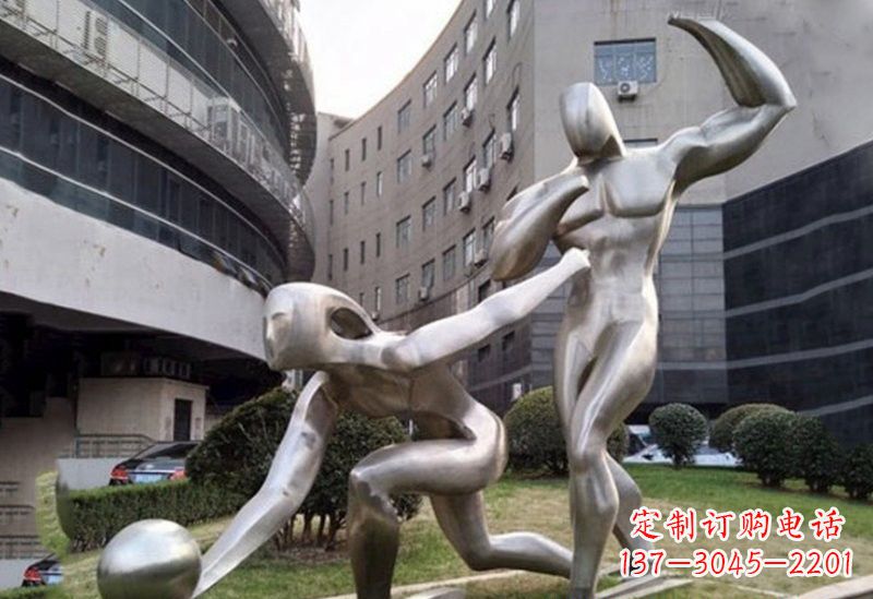 泸州不锈钢保龄球雕塑——精美绝伦