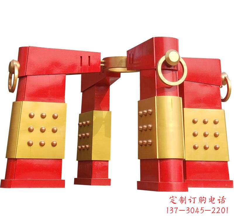 泸州不锈钢大型拱门雕塑——传承文化精髓