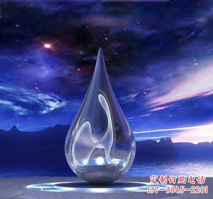泸州不锈钢大型水滴雕塑极致的审美艺术