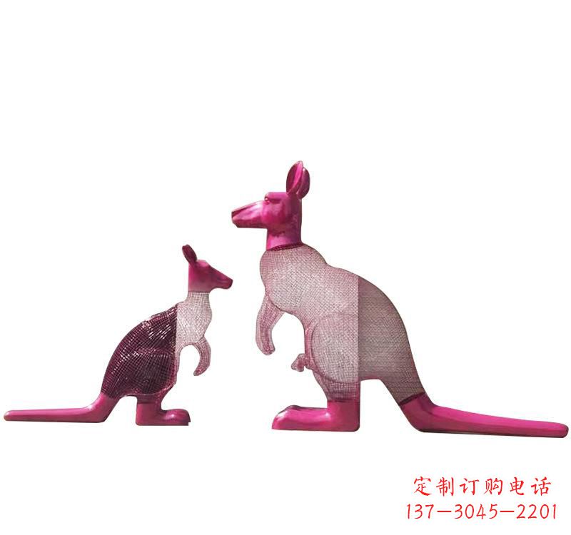 泸州不锈钢袋鼠雕塑——传承澳大利亚文化