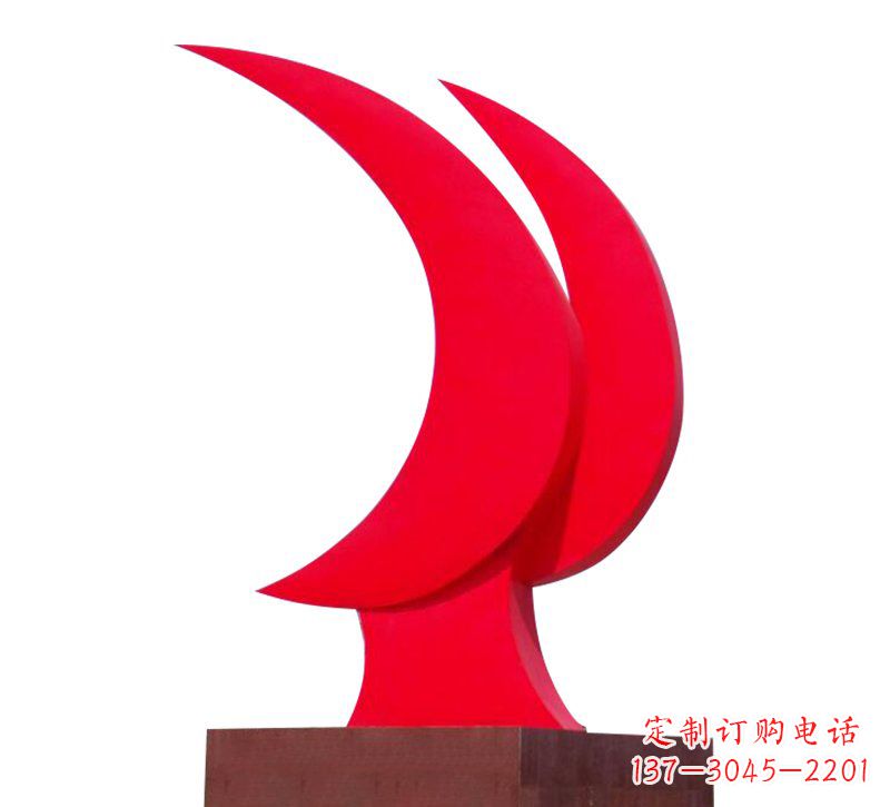 泸州不锈钢党旗雕塑——传承中华文化精神
