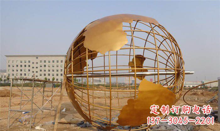 泸州美丽的地球雕塑