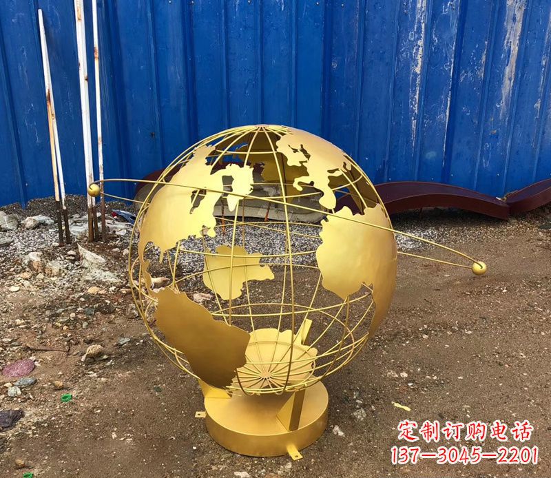 泸州精美不锈钢地球仪雕塑