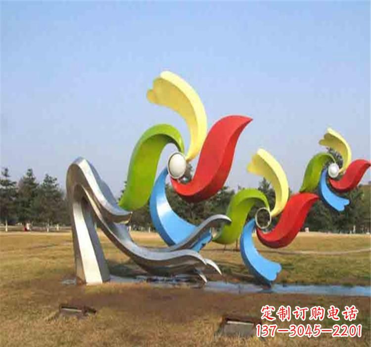 泸州不锈钢风车雕塑绚丽多彩的艺术精品
