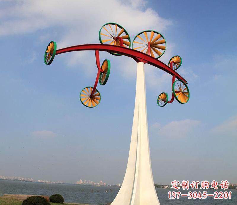 泸州不锈钢风车雕塑艺术美学的完美结合