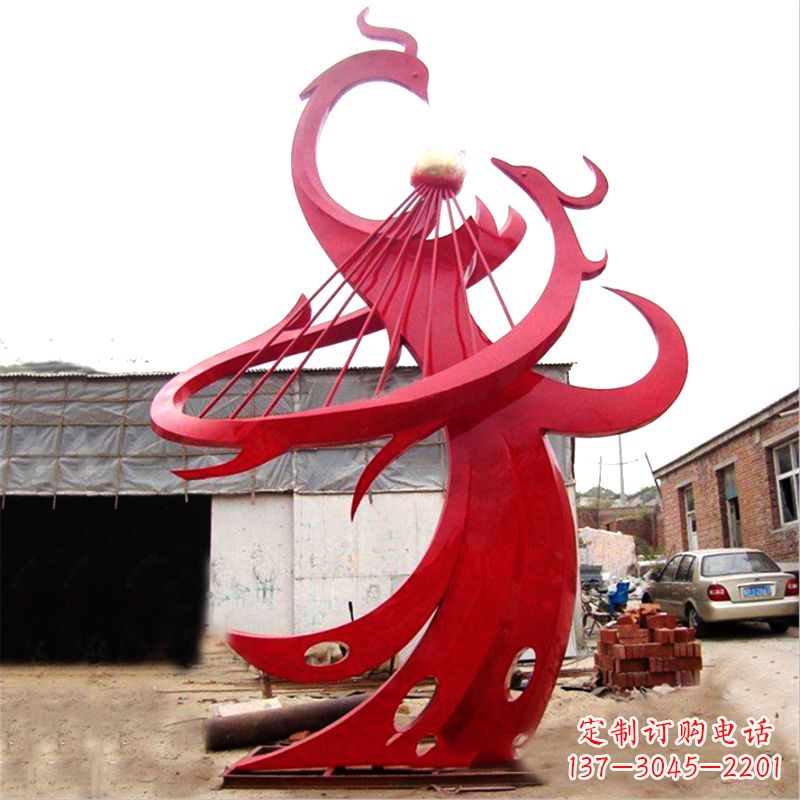 泸州不锈钢凤凰雕塑绚丽多彩的艺术瑰宝