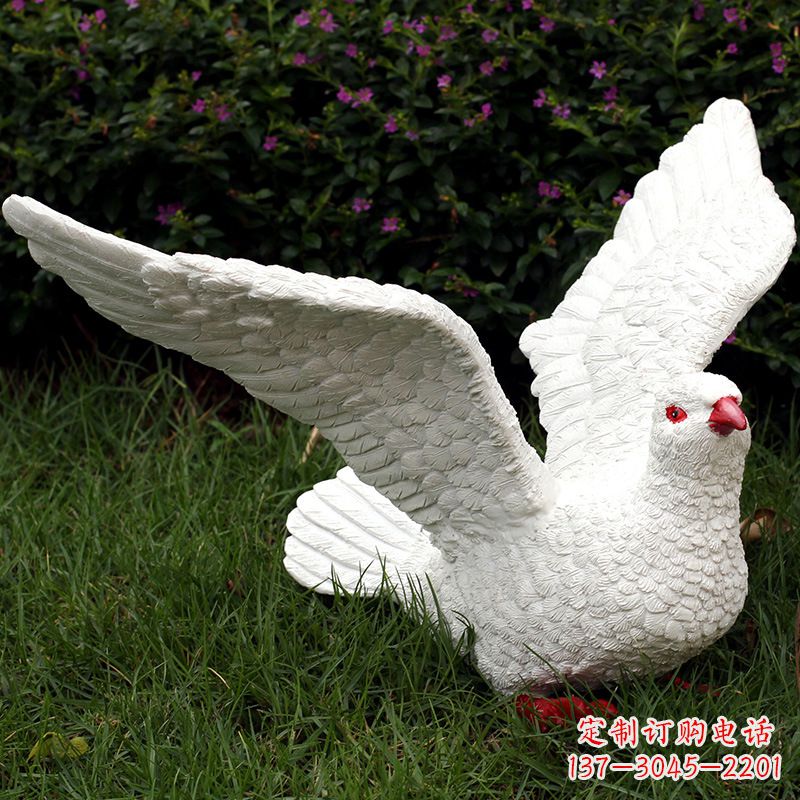 泸州不锈钢鸽子雕塑象征和平与美好
