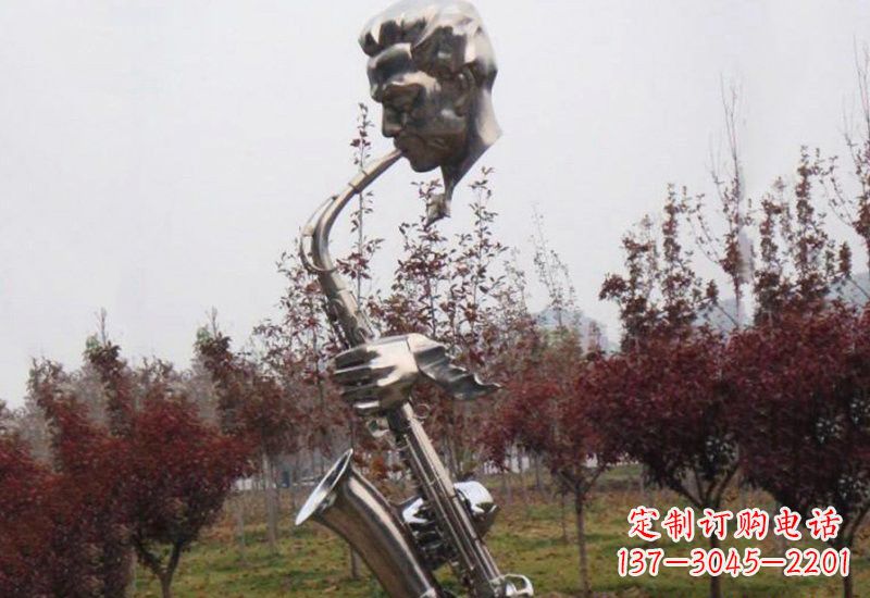 泸州不锈钢萨克斯雕塑艺术与音乐的结合