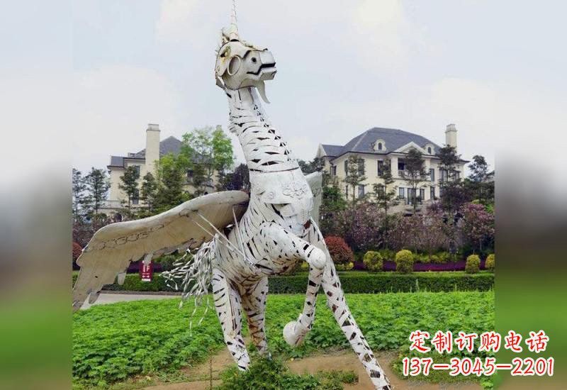 泸州不锈钢独角兽雕塑