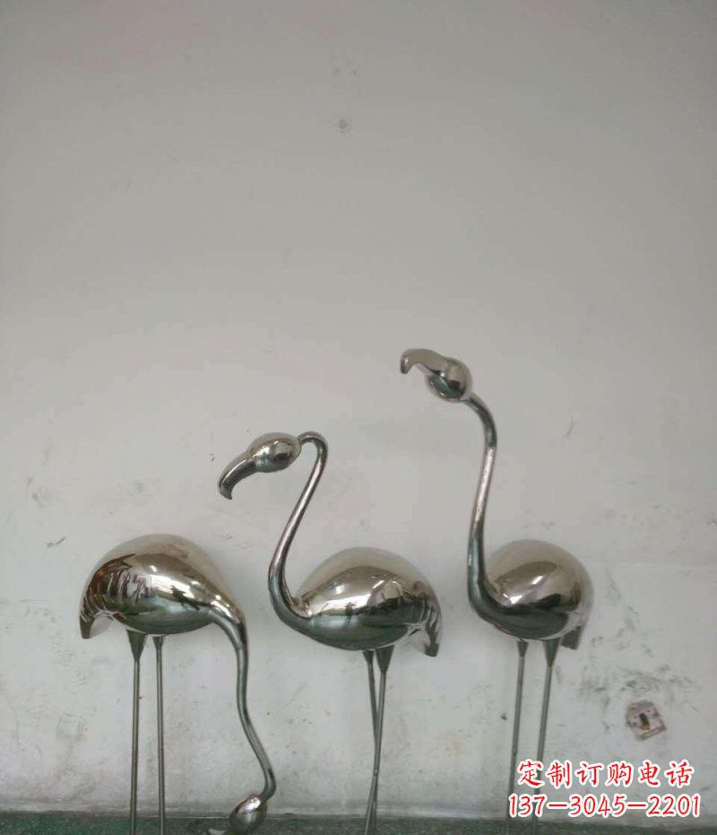 泸州不锈钢火烈鸟雕塑精美的艺术之作