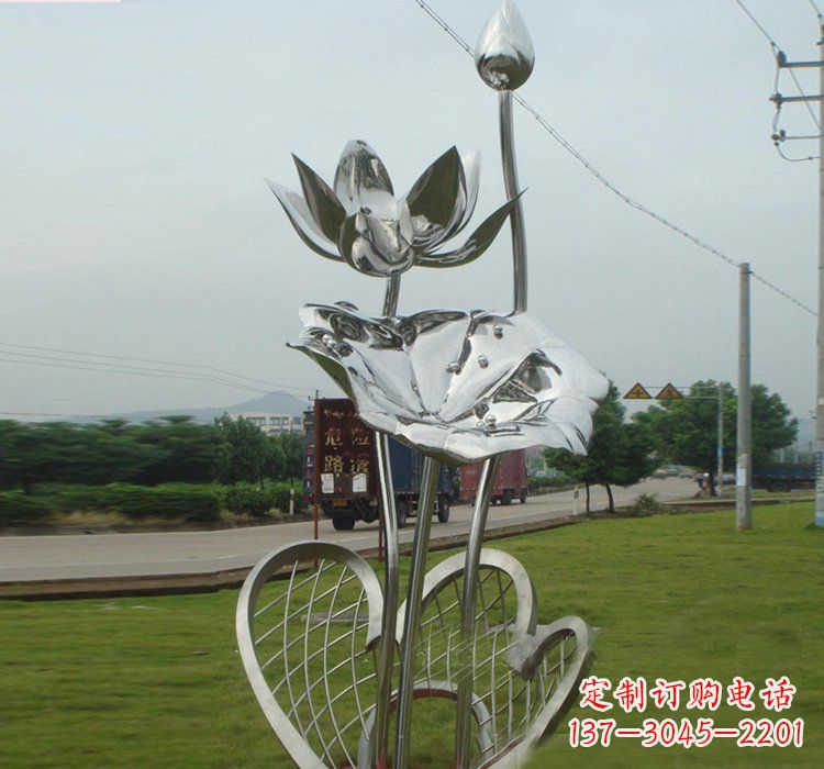 泸州不锈钢荷叶雕塑——精美优雅的艺术品