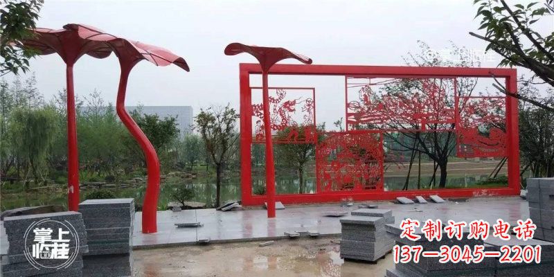 泸州不锈钢剪纸龙凤雕塑精美雕刻传承古老文化