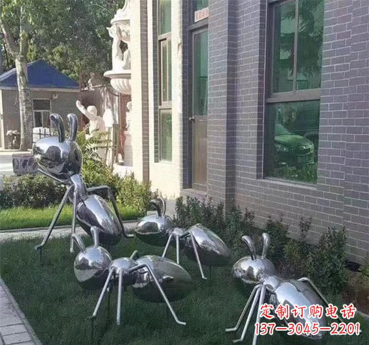 泸州不锈钢蚂蚁雕塑—精致细腻的艺术品