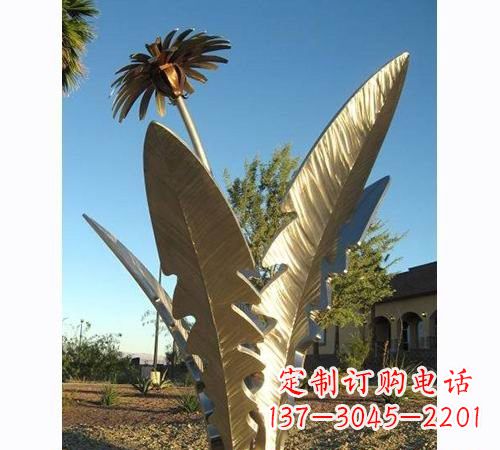 泸州不锈钢蒲公英雕塑——点缀公园美景