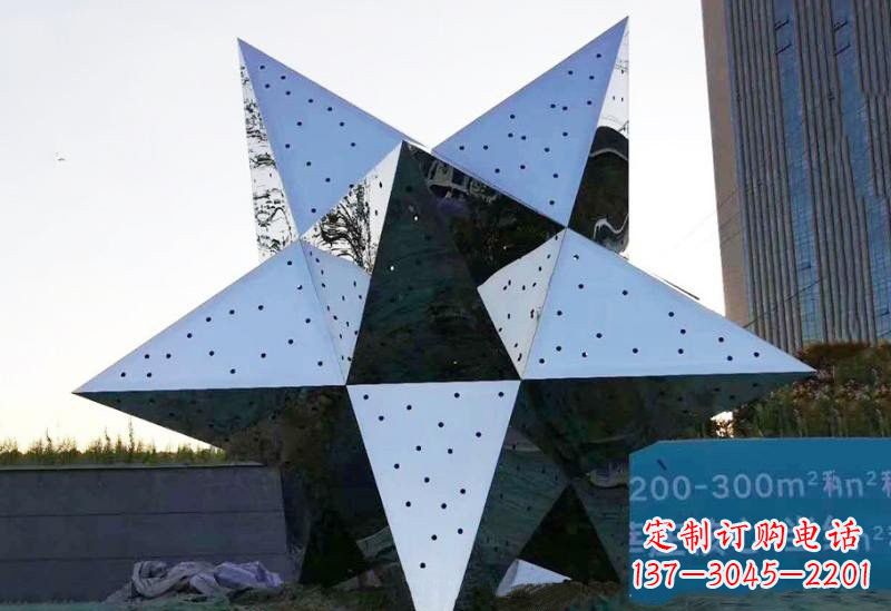 泸州不锈钢五角星雕塑精致的艺术品