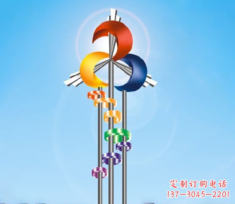 泸州不锈钢风车雕塑精美的艺术之作
