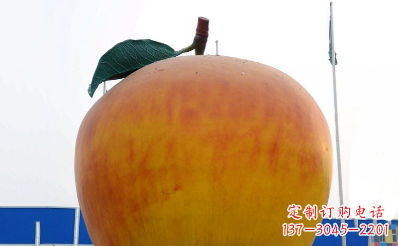 泸州不锈钢苹果雕塑浓缩艺术精髓