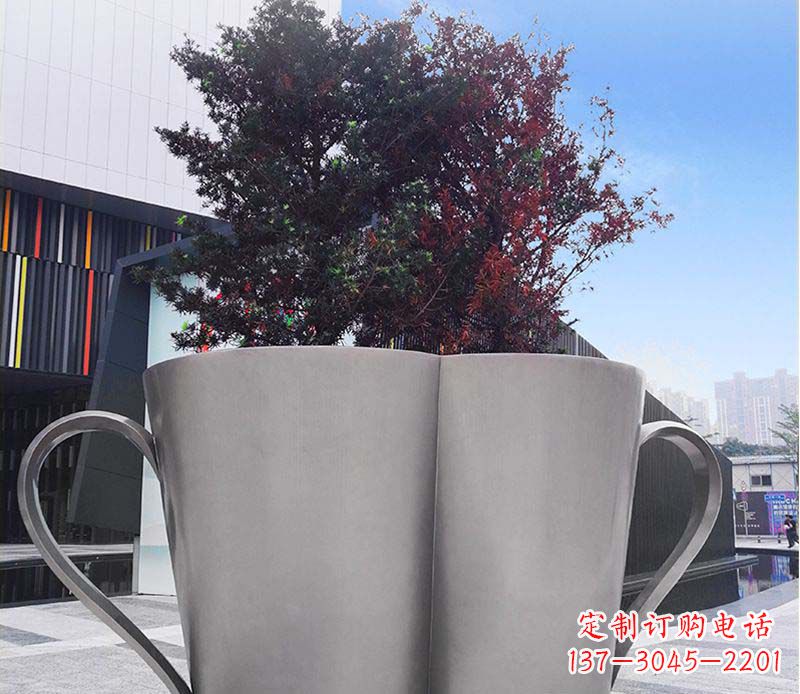 泸州不锈钢花盆雕塑美观耐用