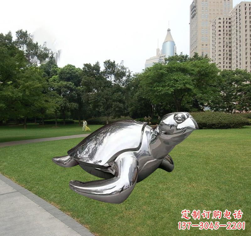 泸州不锈钢海龟雕塑传承海洋文化的象征