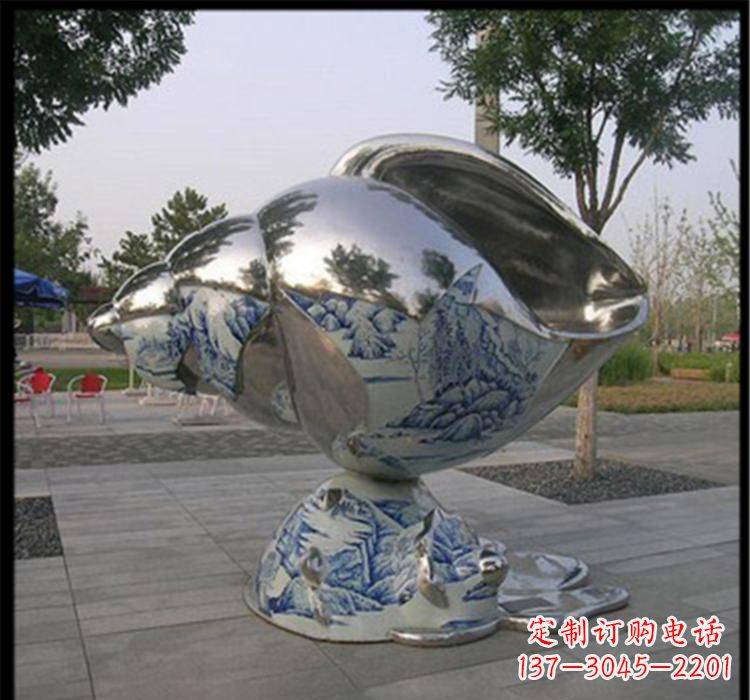 泸州不锈钢海螺景观雕塑精美的海景景观