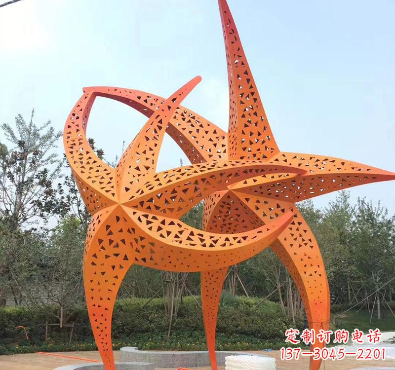 泸州不锈钢海星海洋动物雕塑——美丽的海洋艺术